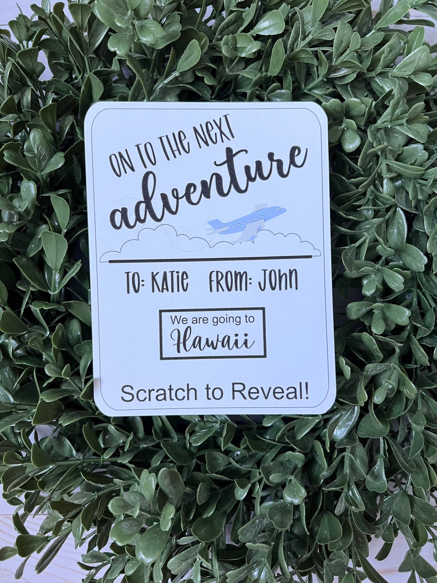 Airplane Travel Scratch Off Ticket--Secret Message-Vacation Reveal-Surprise Trip Ticket-Family Trip 2022-Trip Reveal Puzzle-Graduation Trip