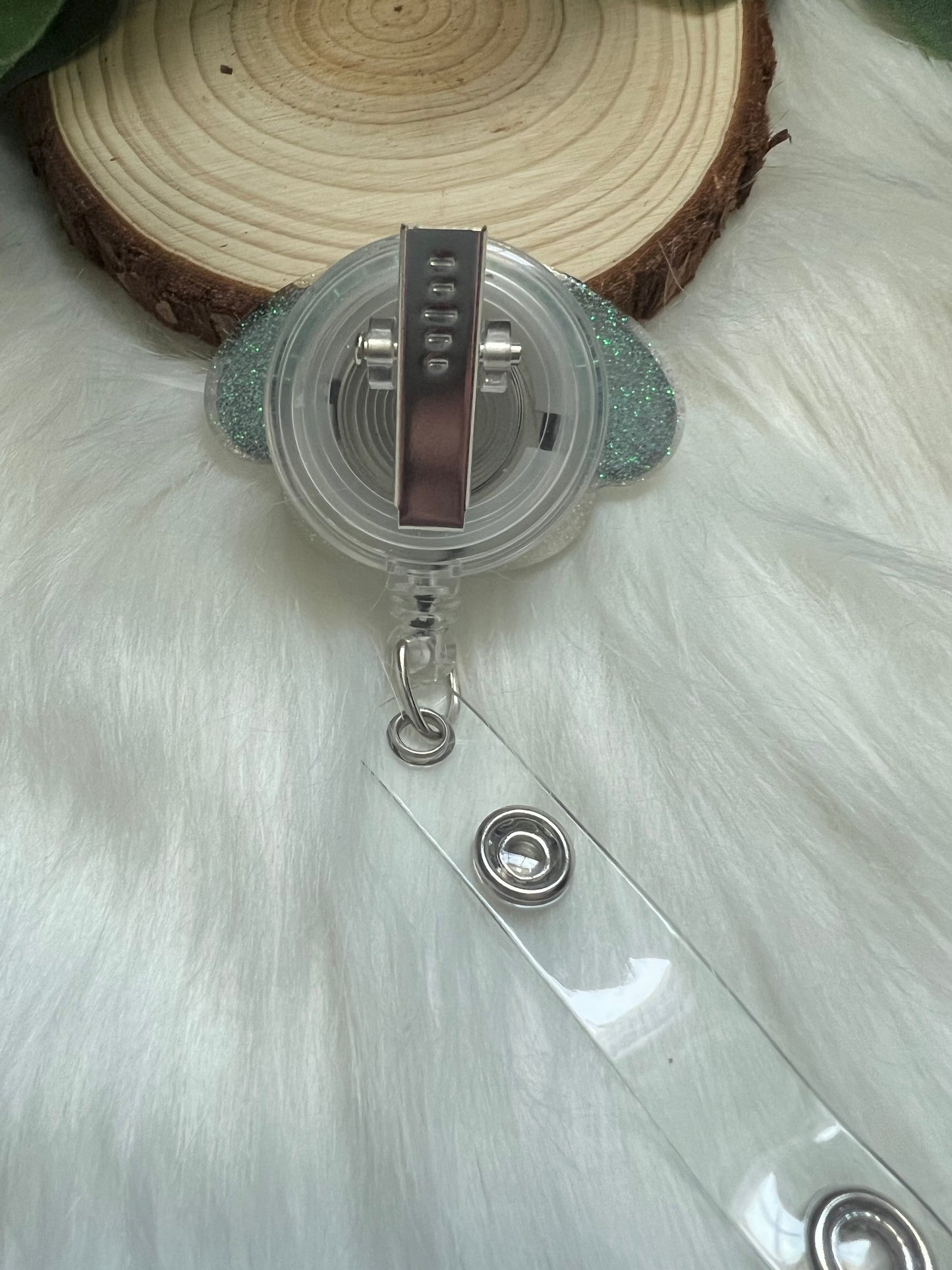 Spotted Dog Badge Reel--Labrador Badge Reel-Dog Mom Badge Reel-Dog Mom Gifts-Veterinarian Gift-Dog Lover Gift-Glitter Badge Reel-Nurse Badge