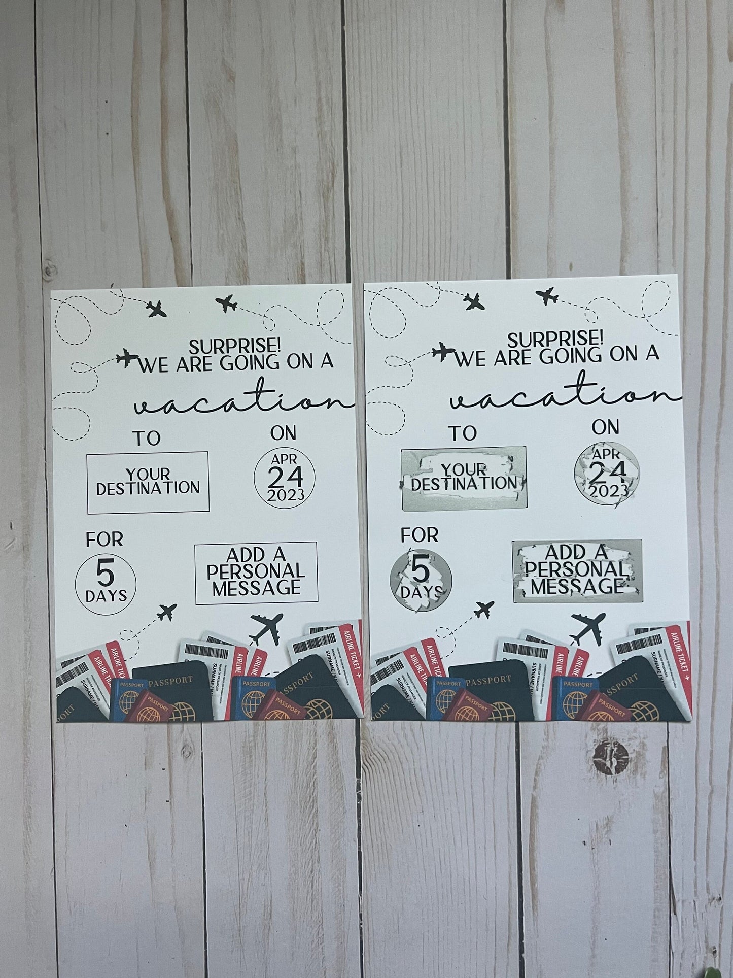Travel Scratch Off Vacation Reveal--Secret Message-Vacation Reveal-Surprise Trip Ticket-Family Trip 2022-Trip Reveal Puzzle-Graduation Trip