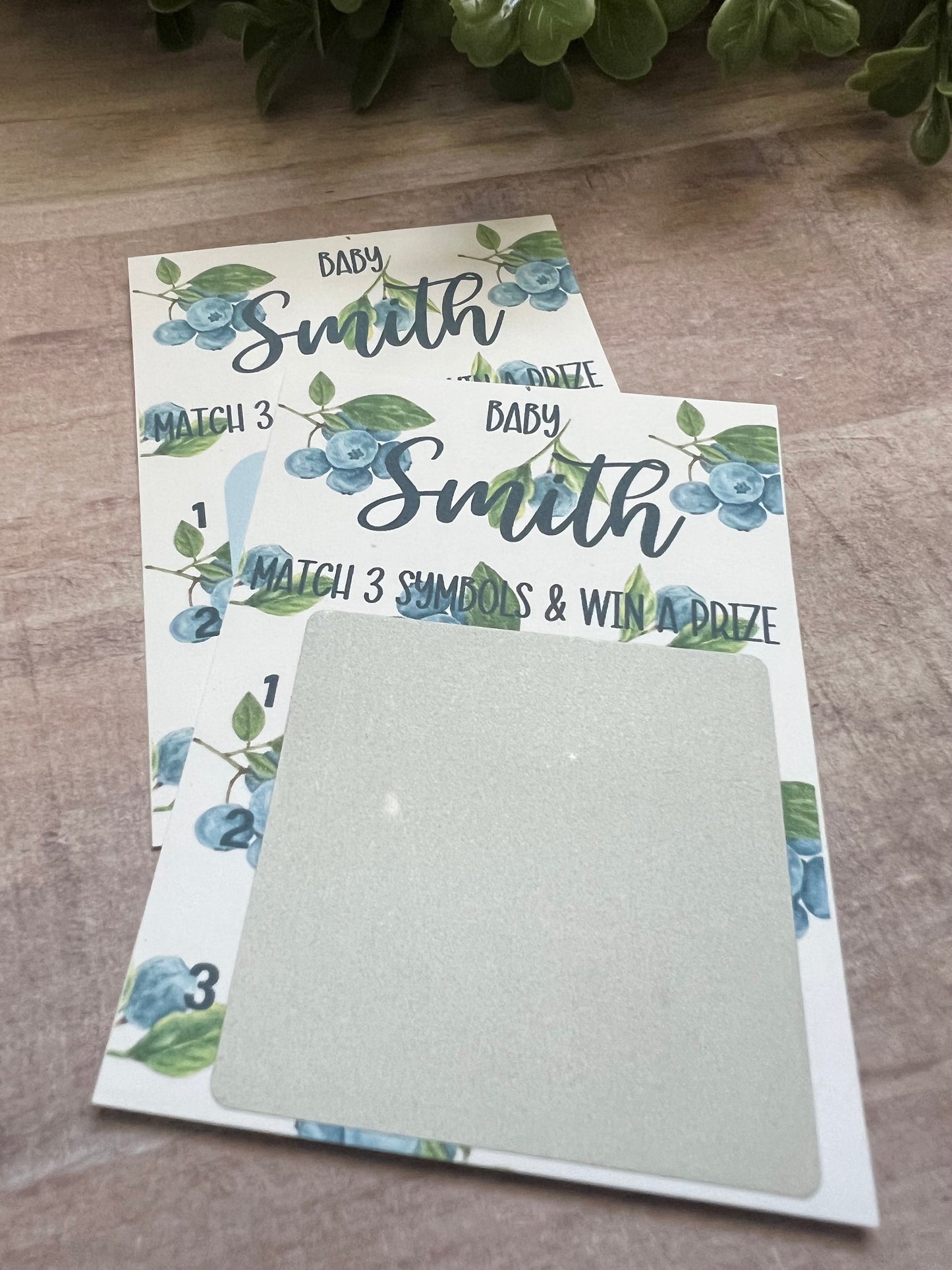 Blueberry Lotto Scratch Game--Baby Lottery Game-Diaper Raffle Ticket-Custom Baby Game-Baby Shower Reveal-Scratch Off Game-Berry Baby Shower