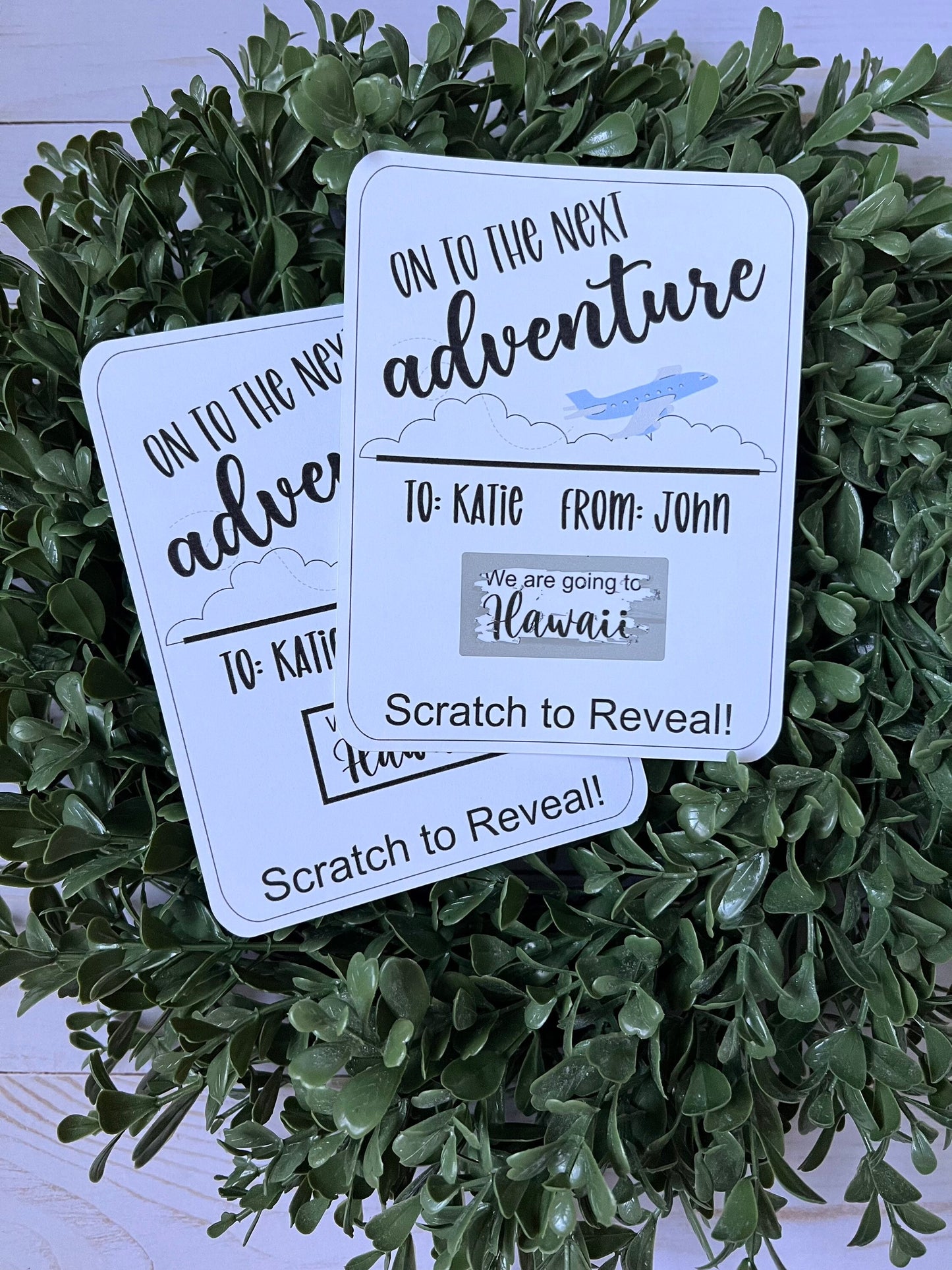 Airplane Travel Scratch Off Ticket--Secret Message-Vacation Reveal-Surprise Trip Ticket-Family Trip 2022-Trip Reveal Puzzle-Graduation Trip