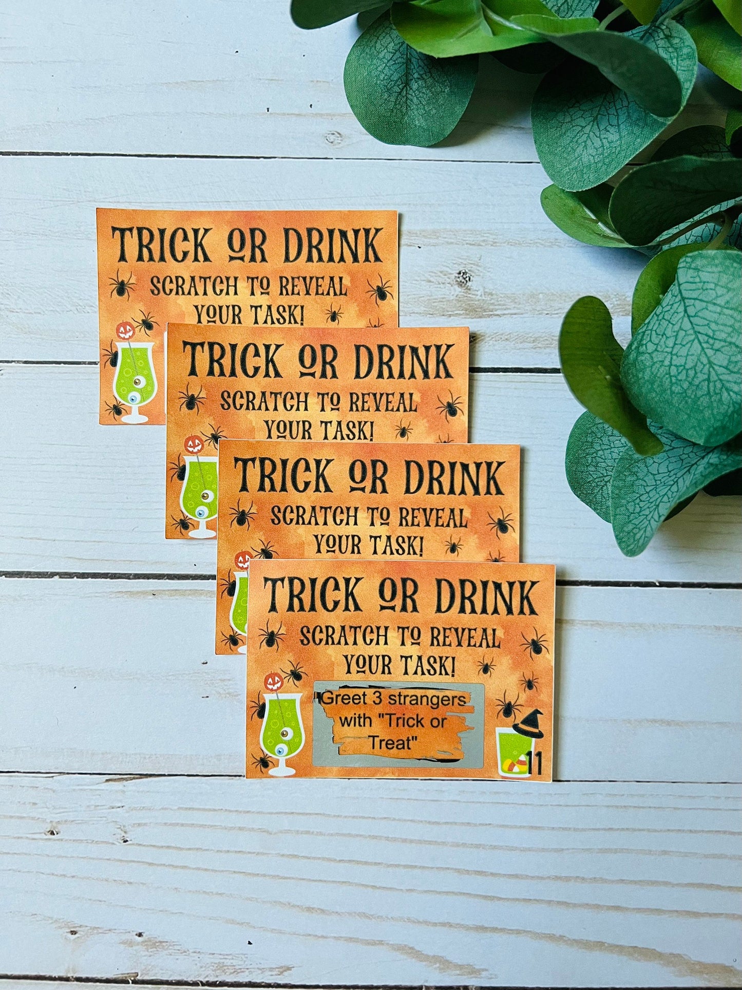 Trick or Drink Scavenger Hunt-- Halloween Bar Crawl-Drink or Dare-Drink Up Witches-Adult Scavenger Hunt-Halloween Party-Spooky Games