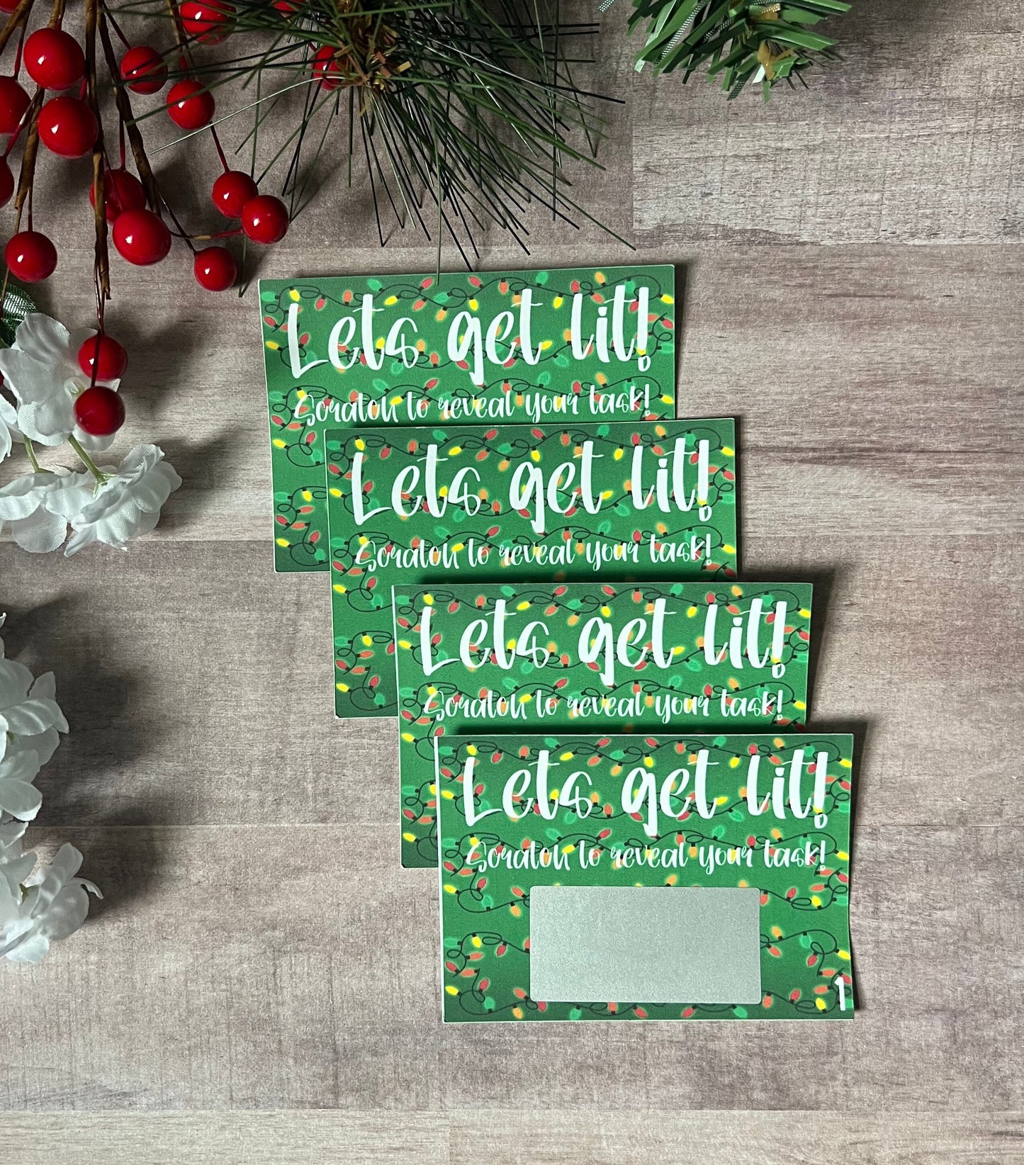 Let's Get Lit Scavenger Hunt-- Christmas Bar Crawl-Lets Get Lit-Jingle Crew-Adult Scavenger Hunt-Christmas Party-Festive Games