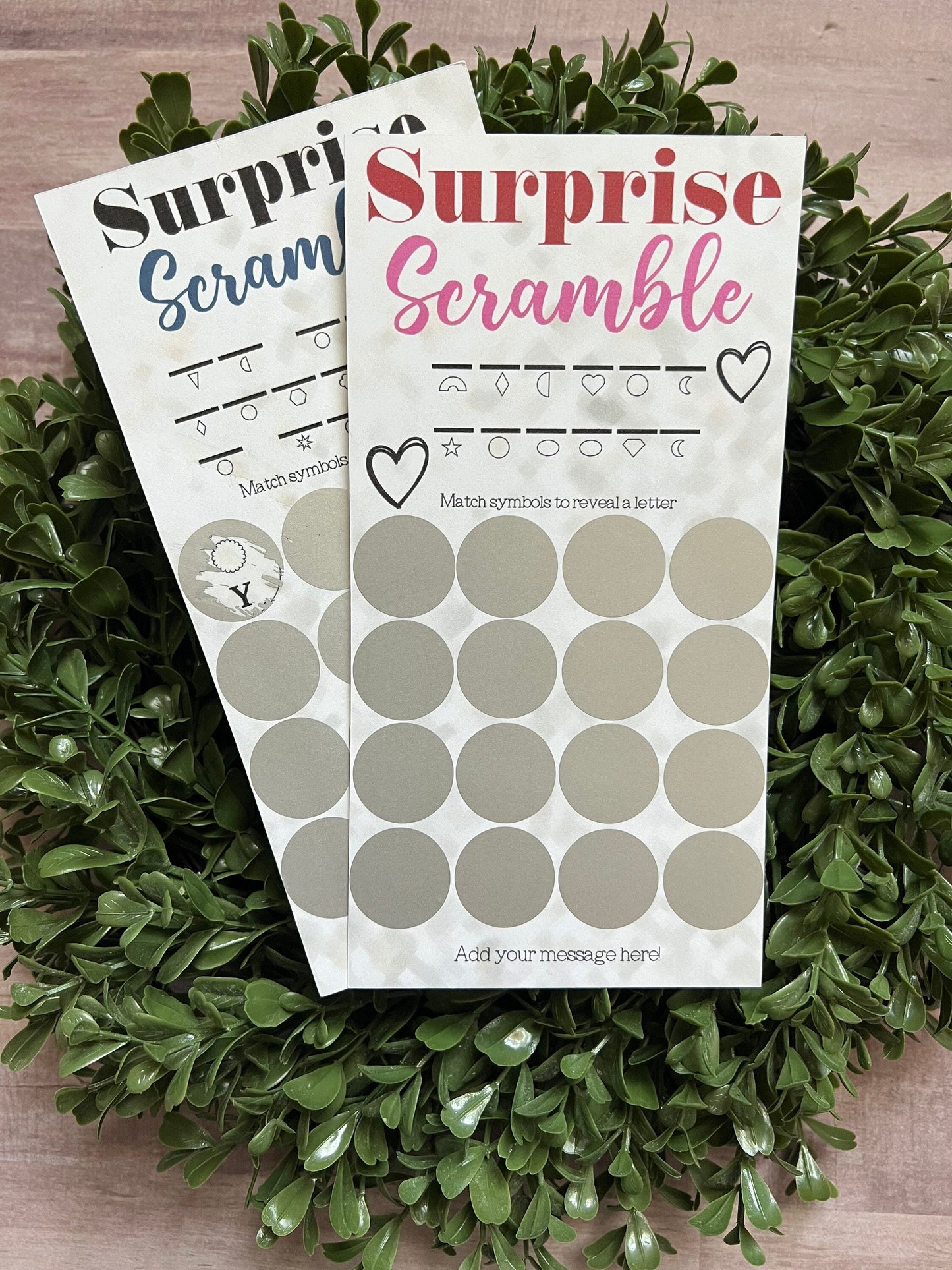 Surprise Scramble Scratch Ticket-- Scratch Card-Scratch Off Card-Secret Message-Baby Reveal Ideas-Secret Message Card-Surprise Trip Ticket