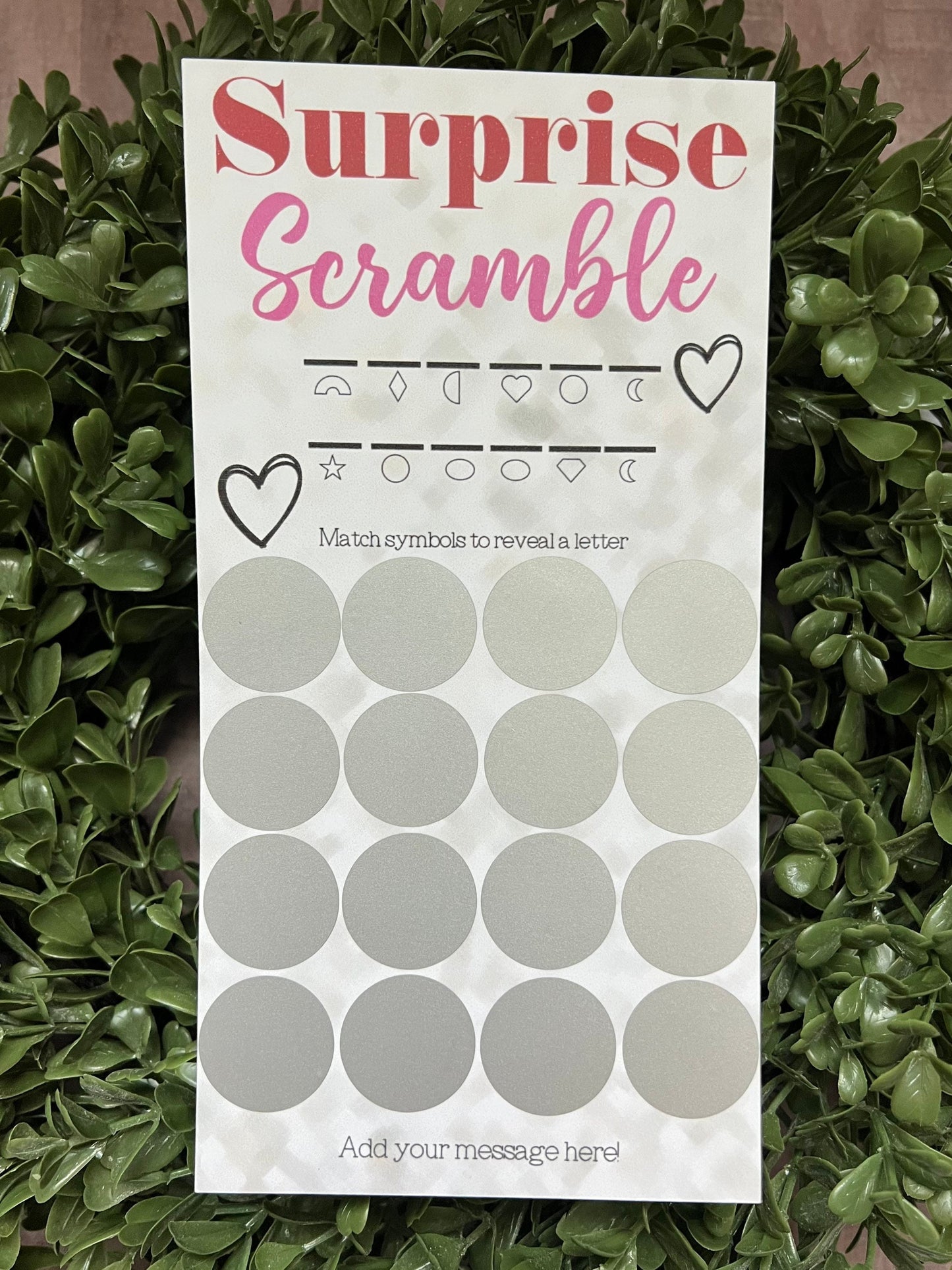 Surprise Scramble Scratch Ticket-- Scratch Card-Scratch Off Card-Secret Message-Baby Reveal Ideas-Secret Message Card-Surprise Trip Ticket