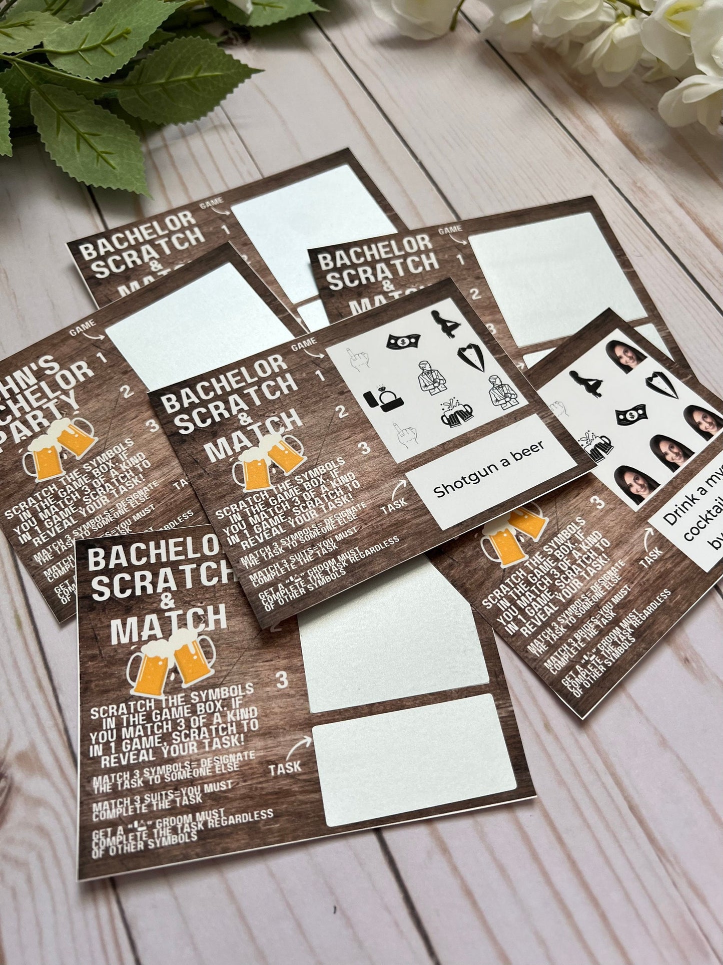 Bachelor Scratch And Match Dare Game--Bachelor Weekend-Beach Bachelor-Bachelor Hunt-Bachelor Game-Bachelor Party Games-Bachelor Party Task