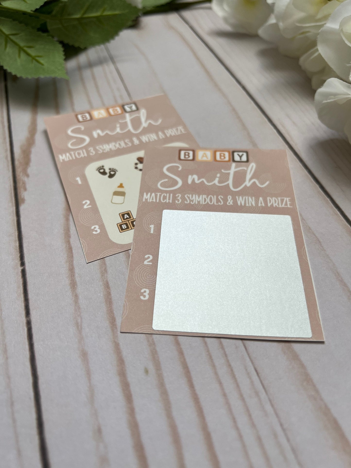 Neutral Baby Lotto Scratch Game--Baby Lottery Game-Diaper Raffle Ticket-Custom Baby Game-Baby Shower Reveal-Scratch Off Game-Scratch and Win