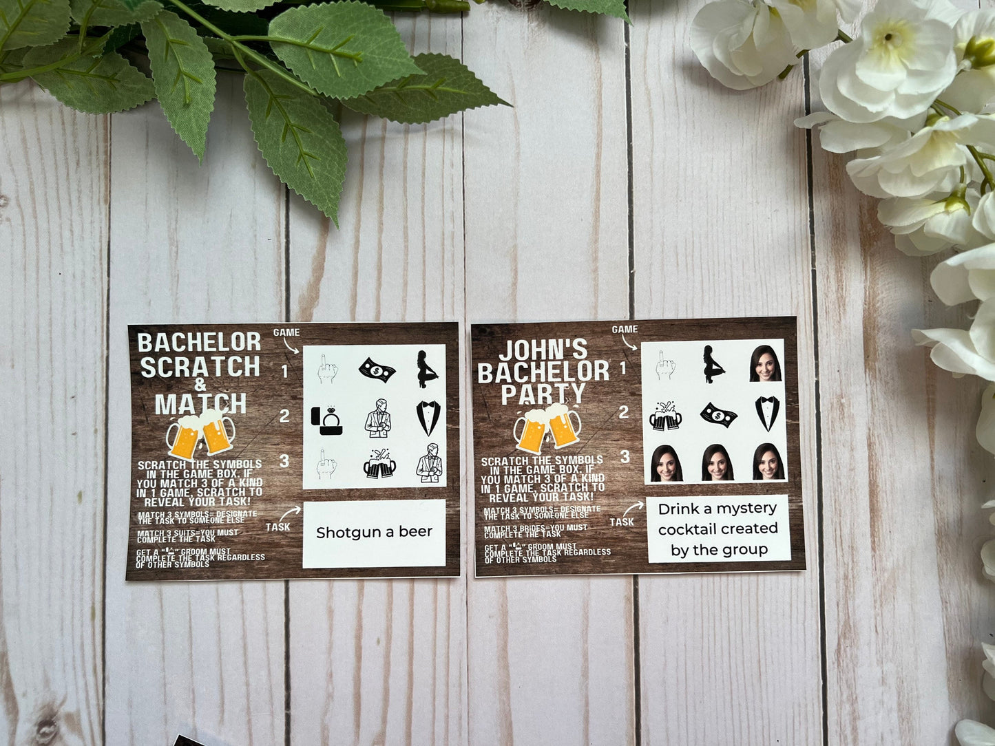 Bachelor Scratch And Match Dare Game--Bachelor Weekend-Beach Bachelor-Bachelor Hunt-Bachelor Game-Bachelor Party Games-Bachelor Party Task