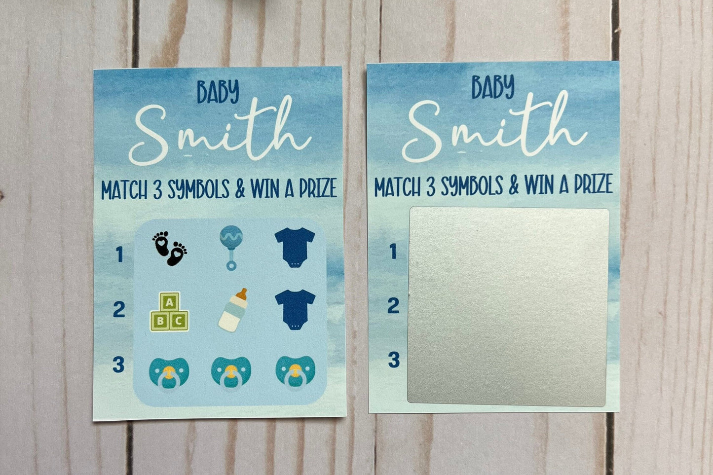 Baby Boy Lotto Scratch Game--Baby Lottery Game-Diaper Raffle Ticket-Custom Baby Game-Baby Shower Reveal-Scratch Off Game-Scratch and Win