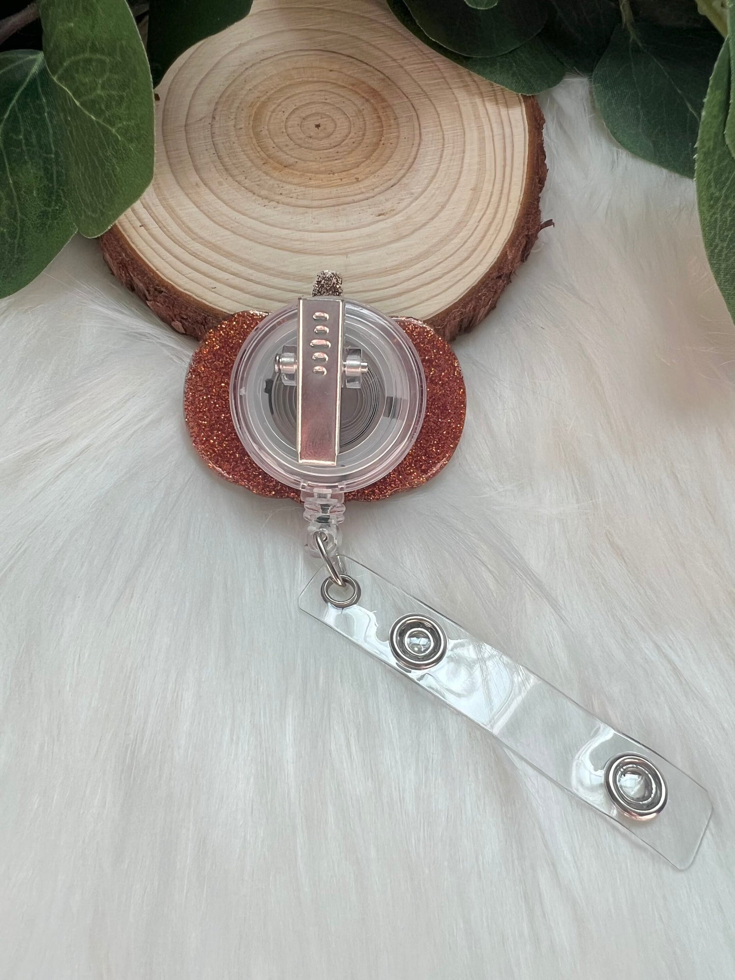 Jack O Lantern Badge Reel--Halloween Badge Reel-Nurse Badge Reel-Fall Badge Reel-Glitter Badge Reel-Festive Badge Reel-Stocking Stuffer