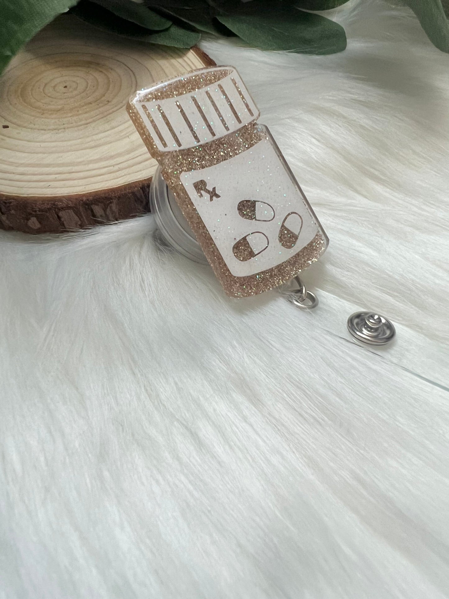 Pill Bottle Badge Reel-- Pharmacy Badge Reel-Pill Badge Reel-Pharmacy Technician Gift-RX Badge Reel-Pharmacist Badge Gift-Pharmacy Grad