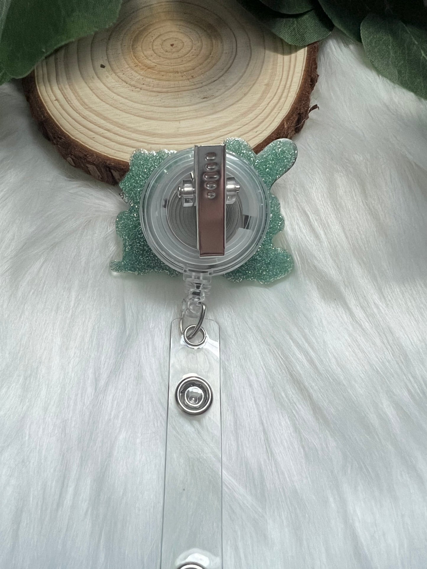 Shake Your Cottontail Badge Reel--Easter Badge Reel-Nurse Badge Reel-Spring Badge Reel-Glitter Badge Reel-Bunny Badge Reel-Basket Stuffer