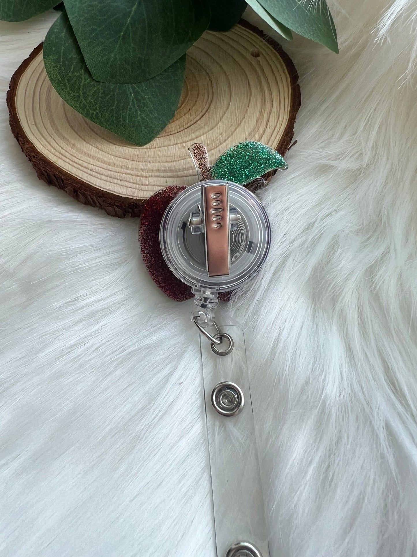 Teacher Apple Badge Reel-- Teacher Badge Reel-Teacher Appreciation-Teacher Badge Holder-First Year Teacher Gifts-Back To School Gifts