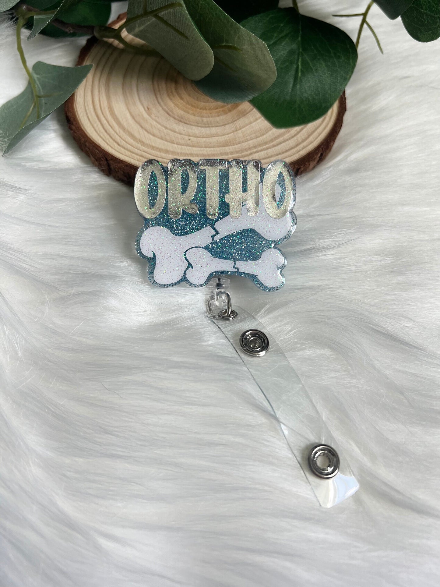 Ortho Life Badge Reel--Medical Badge Reel-Orthopedic Doctor Gift-Orthopedic Nurse Gift-Bone Badge Reel-Nursing Appreciation