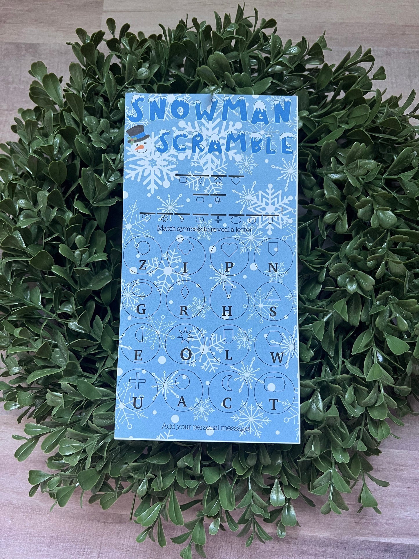 Surprise Scramble Scratch Ticket-- Scratch Card-Scratch Off Card-Secret Message-Baby Reveal Ideas-Secret Message Card-Surprise Trip Ticket