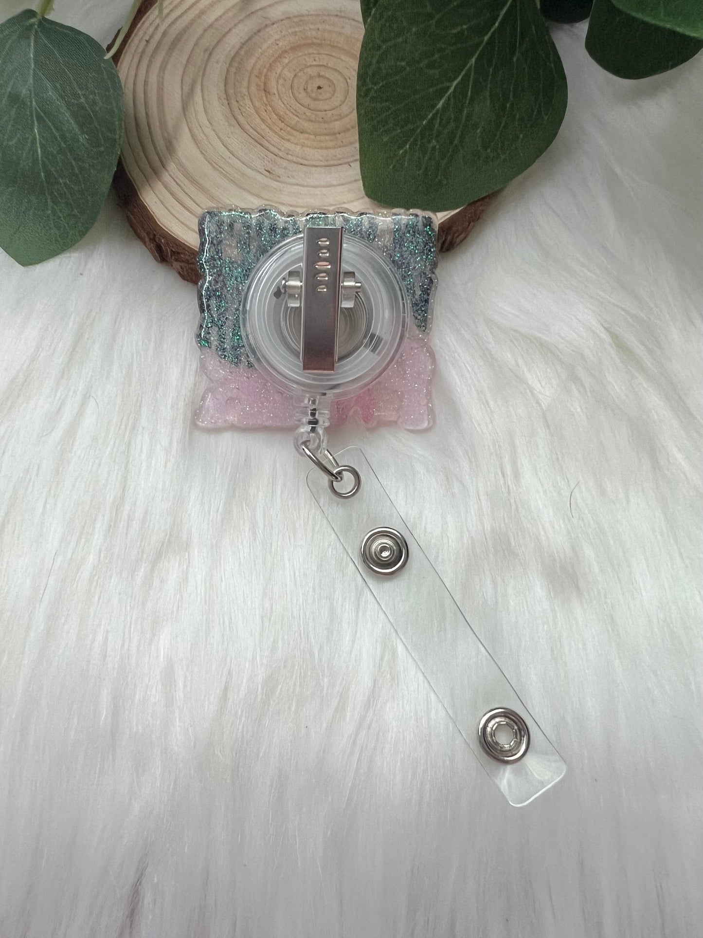 October Pink Badge Reel-- Teacher Badge Reel-Nursing Appreciation-Teacher Badge Holder-Breast Cancer Badge-Women Health Nurse-Pink Ribbon