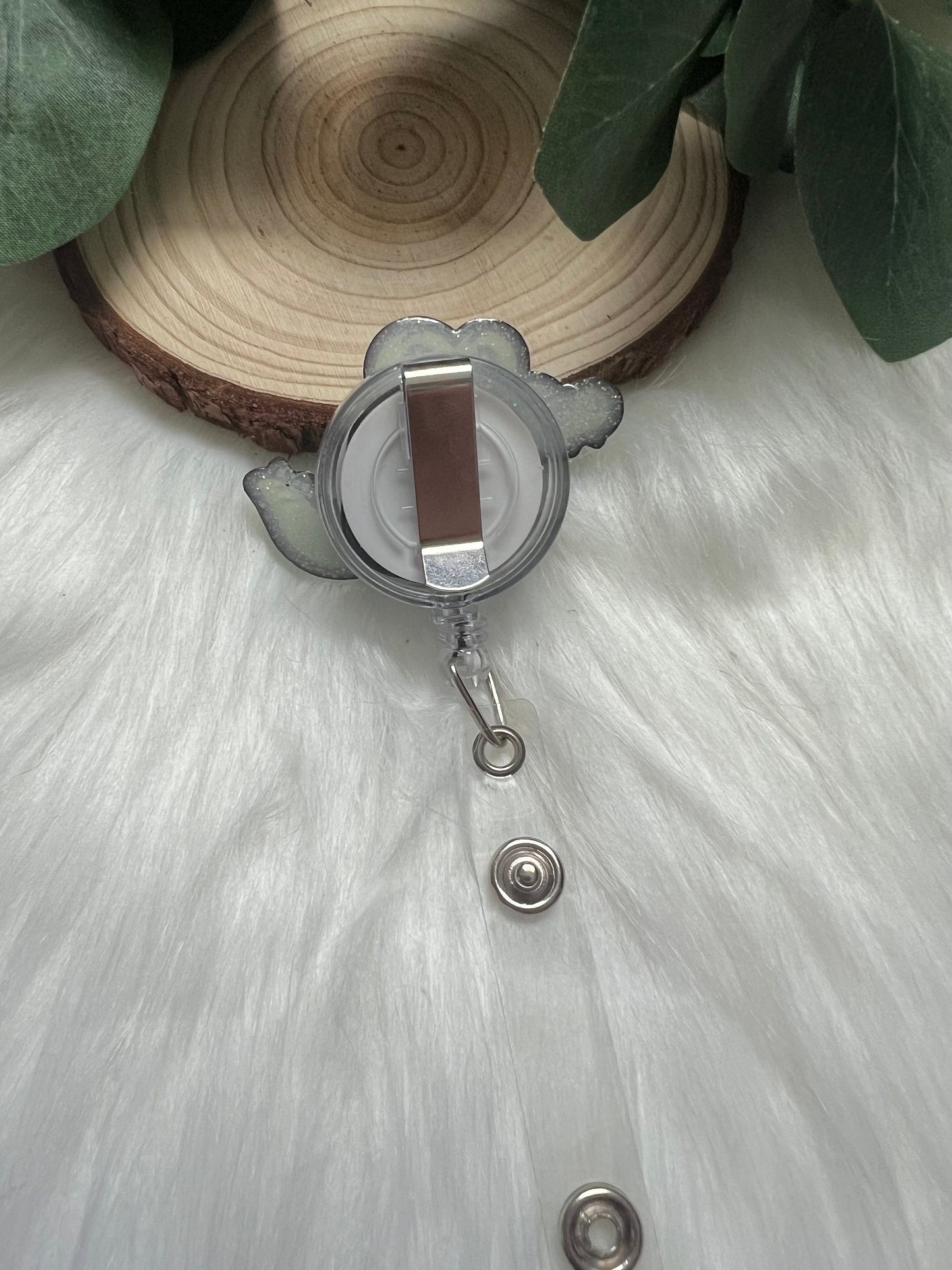 Alligator Badge Reel--Baby Monkey Badge Reel-baby Animal Badge Reel-Dog Mom Gifts-Veterinarian Gift-Gator Lover Gift-Glitter Badge Reel