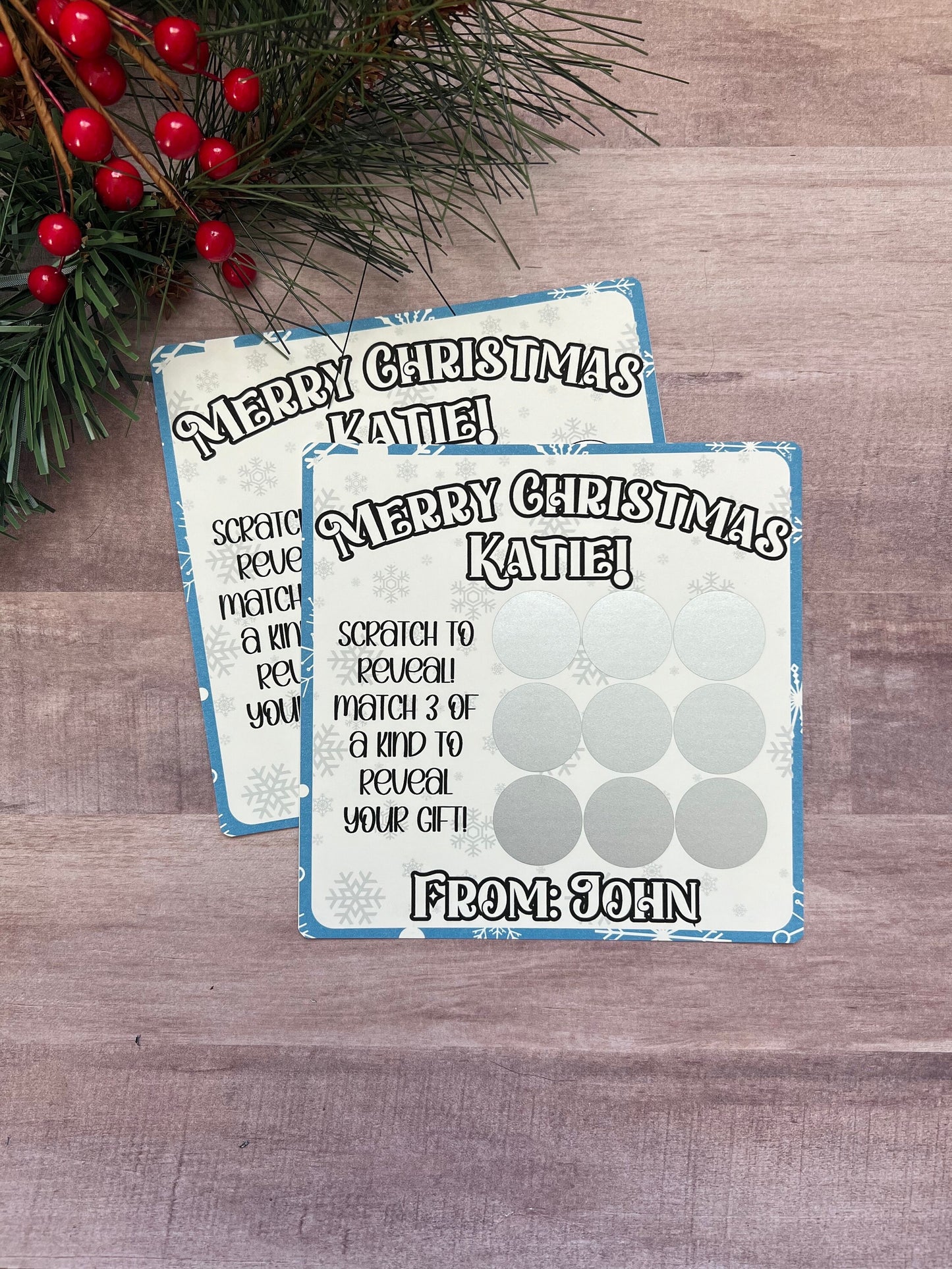 Christmas Scratch and Match Card-- Concert Ticket-Custom Concert-Concert Gift-Christmas Gift Reveal-Ticket Gift-Event Ticket Card