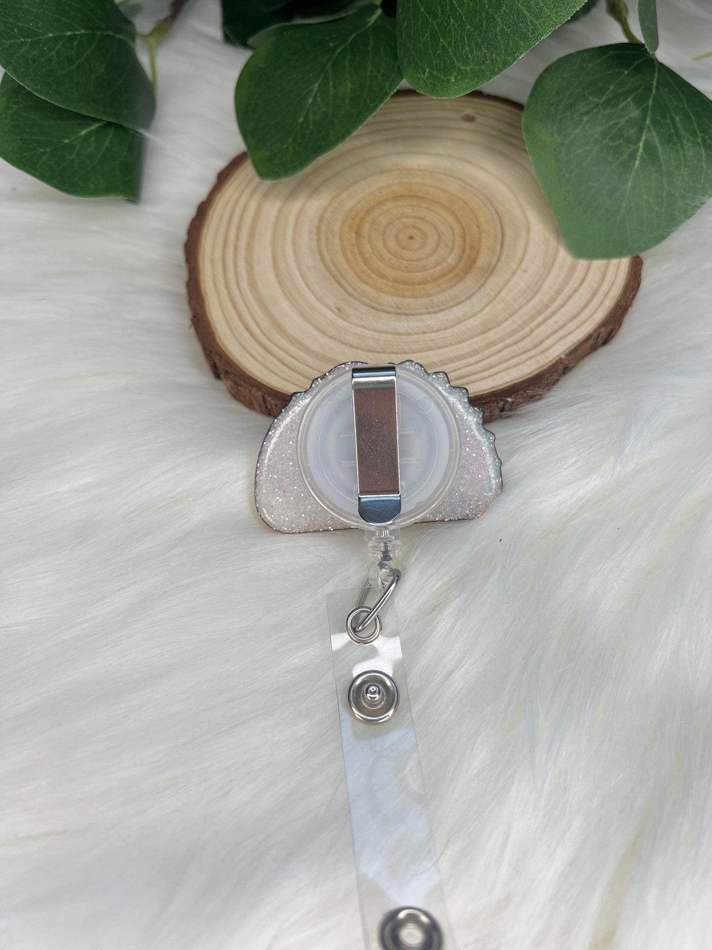 Glitter Taco Badge Reel--Thinking About Tacos Badge Reel-Taco Lover Badge Reel-Coworker Gift-Glitter Badge-Nurse Badge Reel