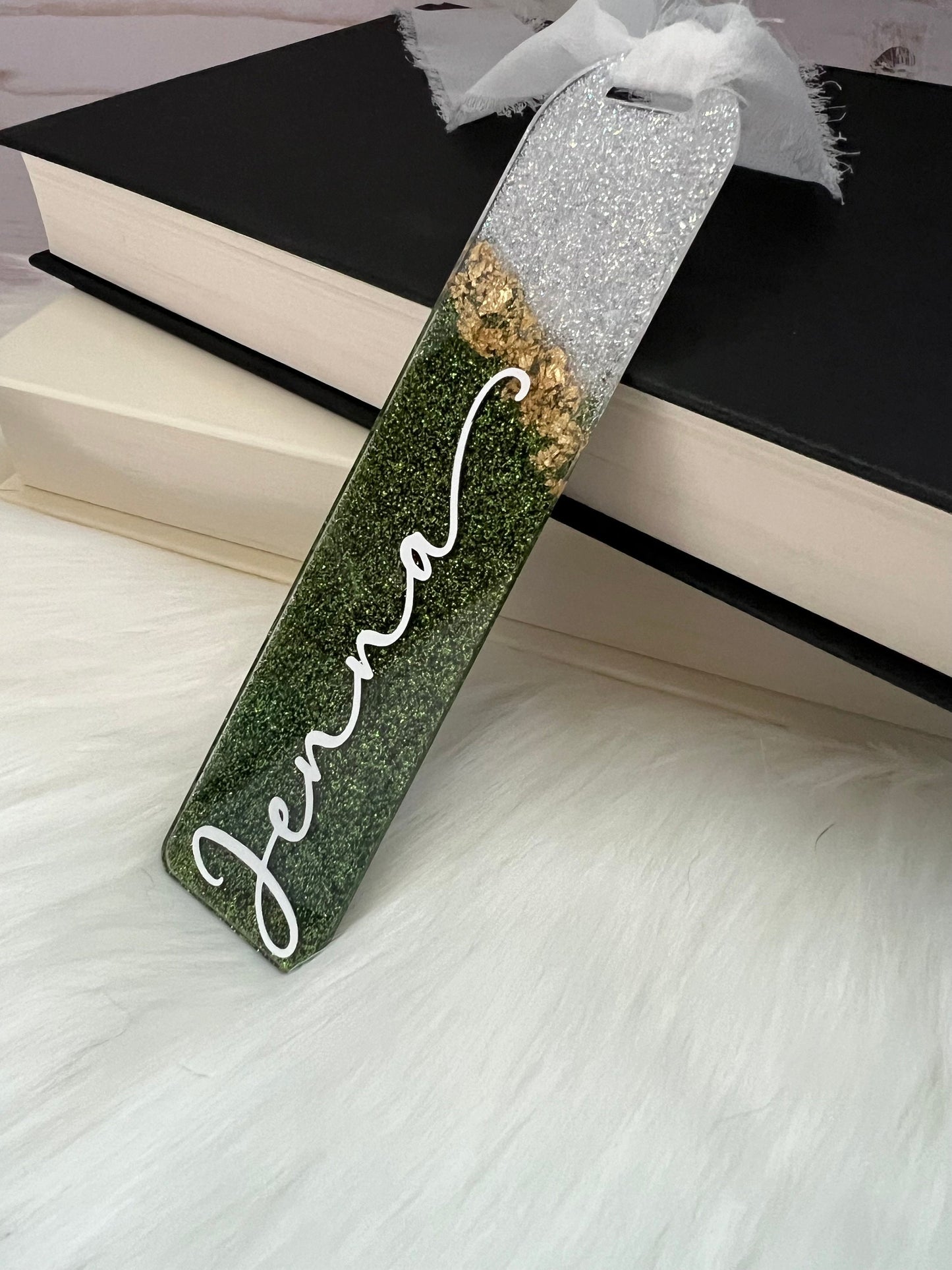 Custom Glitter and Foil Name Bookmark--Book Lover Gift-Personalized Bookmark-Glitter Acrylic Bookmark-Gift for Readers-Cute Bookmark Gift