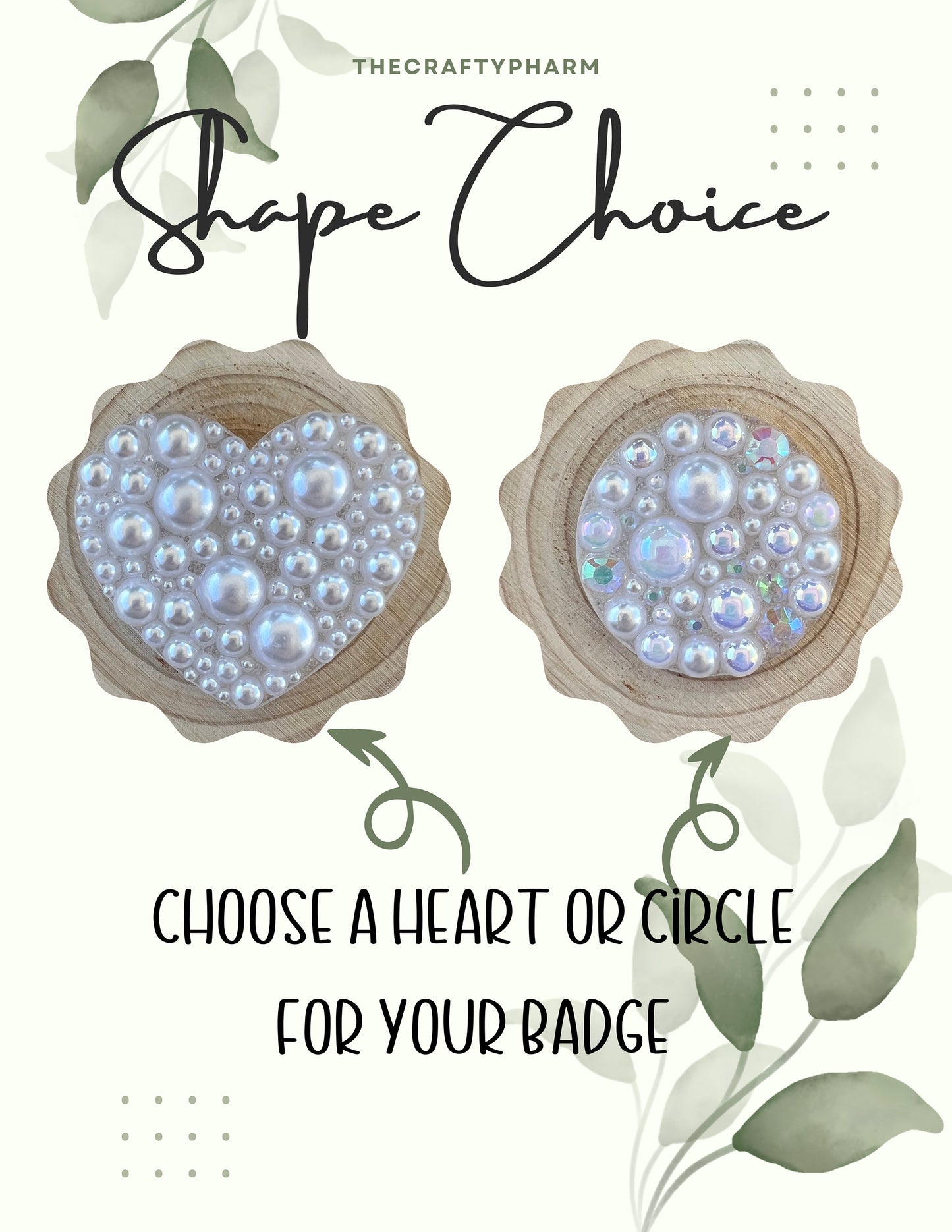 White Pearl Badge Reel--Heart Badge Reel-Pearl Badge Reel-Pearl Badge Holder-Badge Reel Cute-Glitter Badge Reel-Flashy Badge