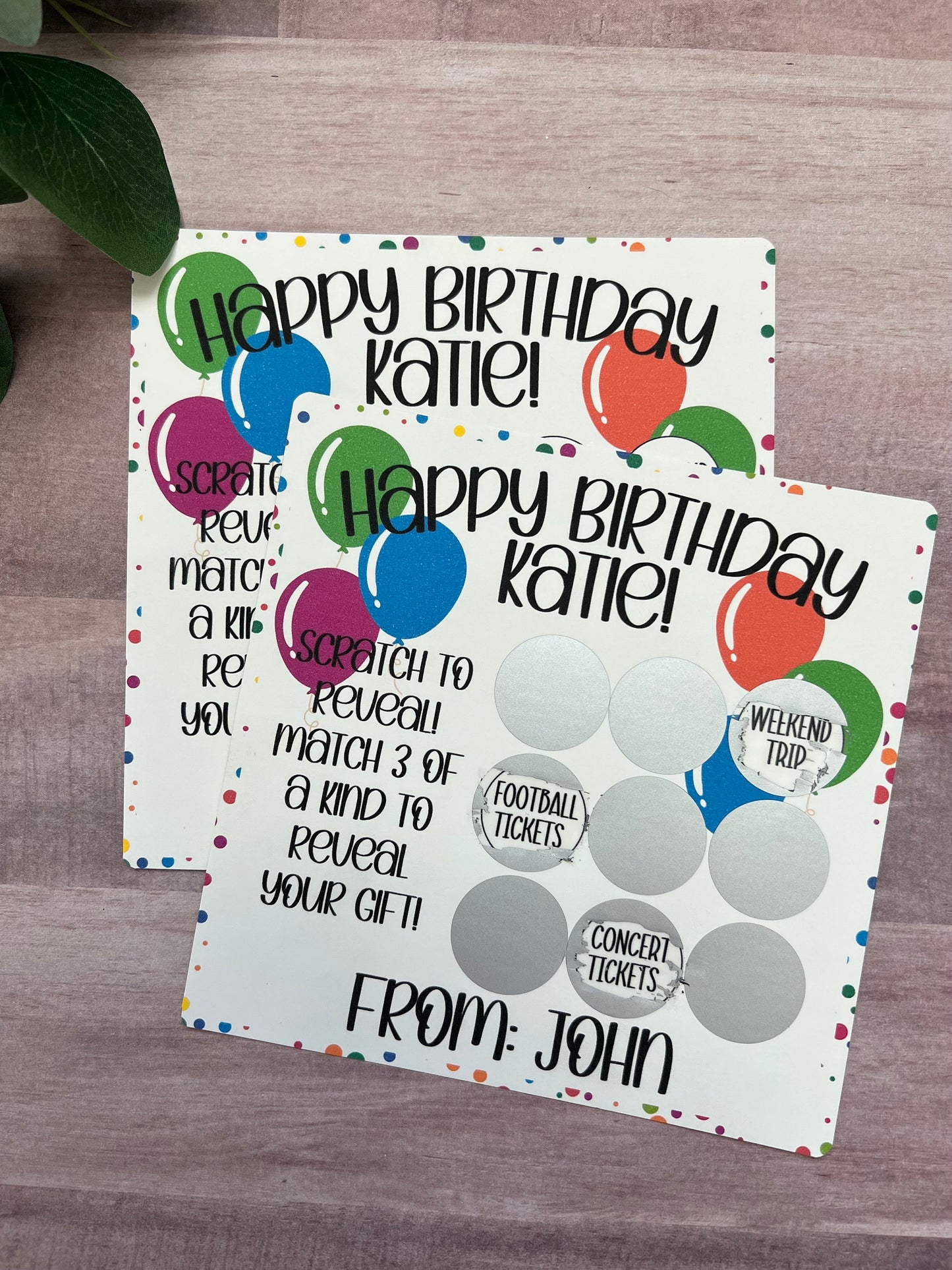 Birthday Scratch and Match Card-- Concert Ticket-Custom Concert-Concert Gift-Christmas Gift Reveal-Ticket Gift-Event Ticket Card