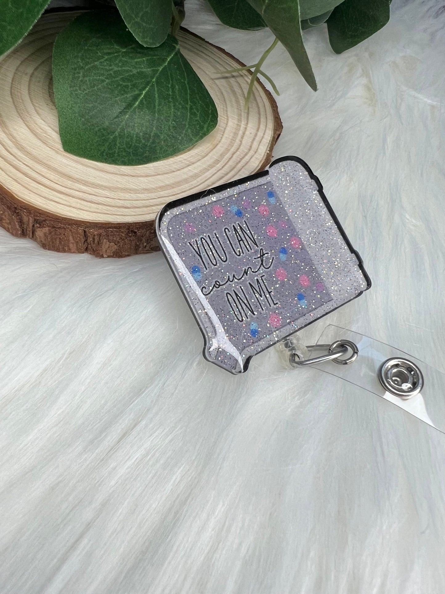 Count on Me Badge Reel-- Pharmacy Badge Reel-Pill Badge Reel-Pharmacy Technician Gift-RX Badge Reel-Pharmacist Badge Gift-Pharmacy Grad