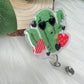 Valentines Cactus Badge Reel--Heart Badge Reel-Cupid Badge Reel-Love Day Coworker Gift-Valentine's Gift-Glitter Badge Reel-Nurse Badge Reel