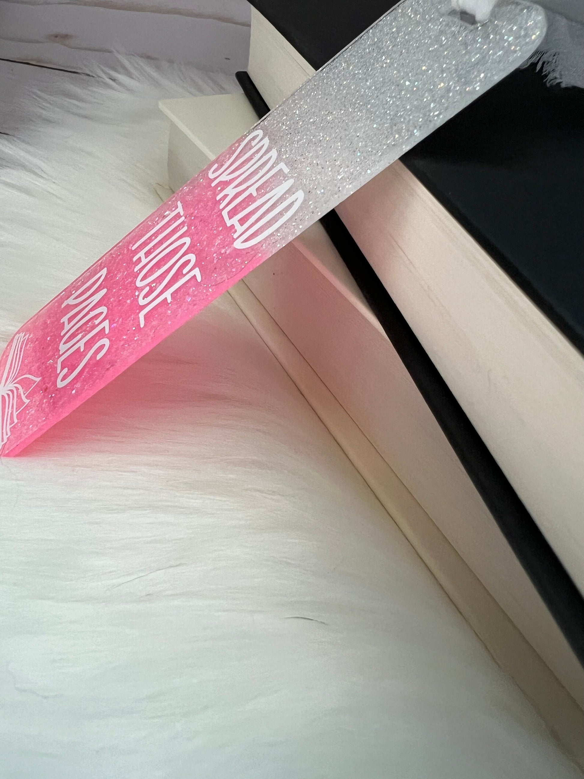 Spread Those Pages Bookmark--Book Lover Gift-Glitter Acrylic Bookmark-Gift for Readers-Cute Bookmark Gift-Funny Bookmark-SMUT reader gift