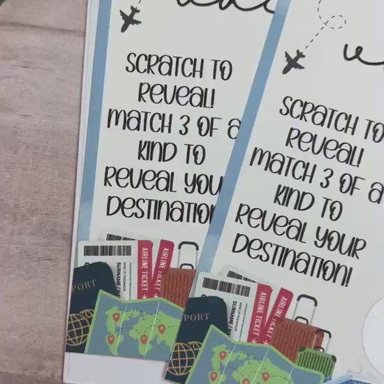 Variety Trip Scratch and Match Vacation Reveal--Secret Message-Cruise Vacation Reveal-Family Trip 2023-Road Trip Reveal Puzzle