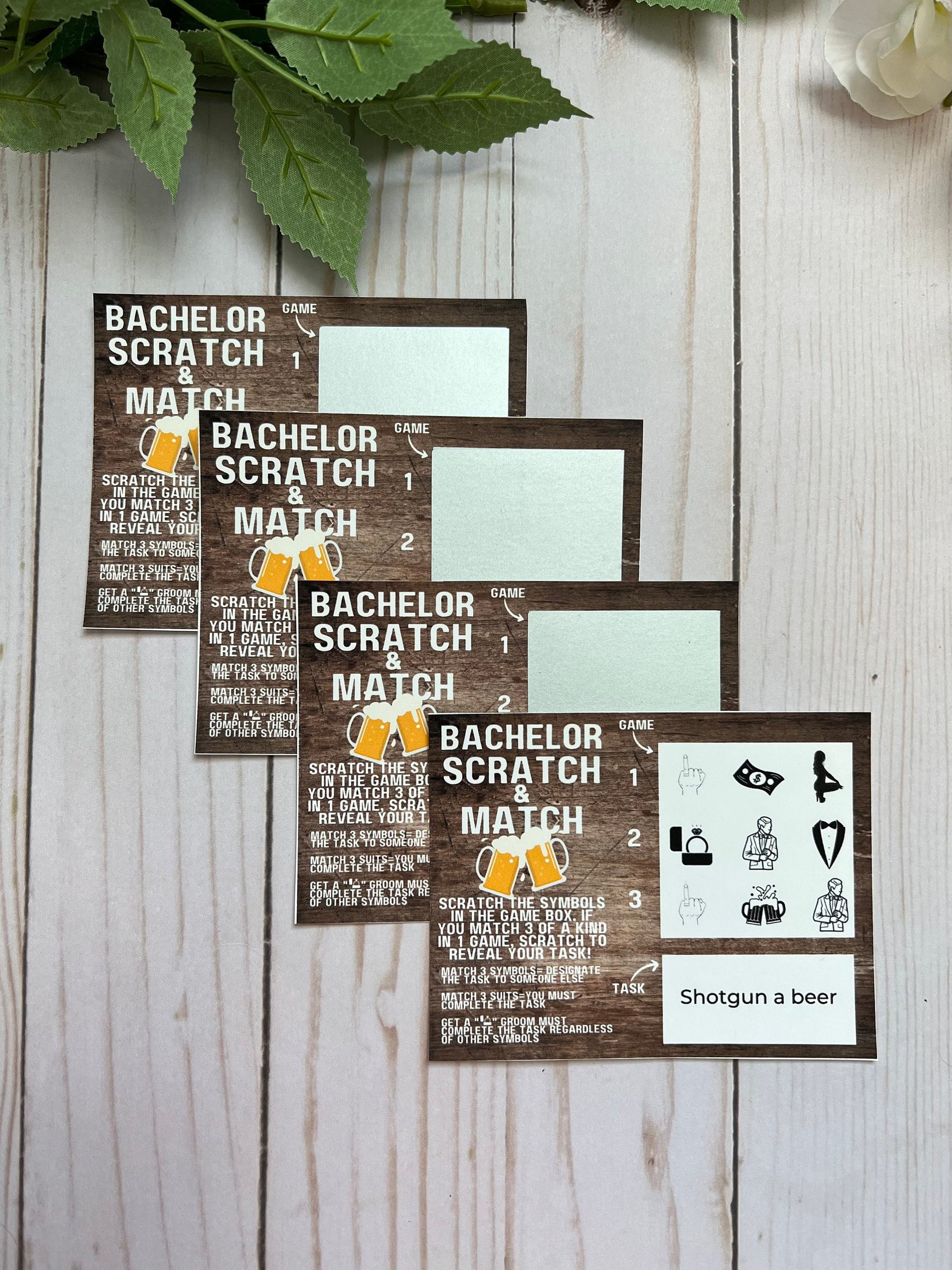 Bachelor Scratch And Match Dare Game--Bachelor Weekend-Beach Bachelor-Bachelor Hunt-Bachelor Game-Bachelor Party Games-Bachelor Party Task