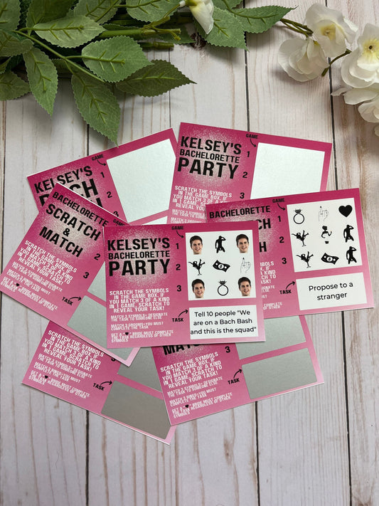 Bachelorette Scratch and Match Dare Game--Bachelorette Weekend-Bachelorette Hunt-Bachelorette Game-Bachelorette Dare-Last Fling-Bar Crawl