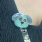 Spotted Dog Badge Reel--Labrador Badge Reel-Dog Mom Badge Reel-Dog Mom Gifts-Veterinarian Gift-Dog Lover Gift-Glitter Badge Reel-Nurse Badge