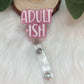 Adultish Badge Reel--Funny Badge Reel-Adulting Badge Reel-Graduation Gift-New Job Gift-Coworker Gift-Glitter Badge Reel-Nurse Badge Reel