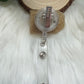 Naughty Nice Badge Reel--Christmas Badge Reel-Nurse Badge Reel-Winter Badge Reel-Glitter Badge Reel-Festive Badge Reel-Stocking Stuffer