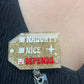 Naughty Nice Badge Reel--Christmas Badge Reel-Nurse Badge Reel-Winter Badge Reel-Glitter Badge Reel-Festive Badge Reel-Stocking Stuffer