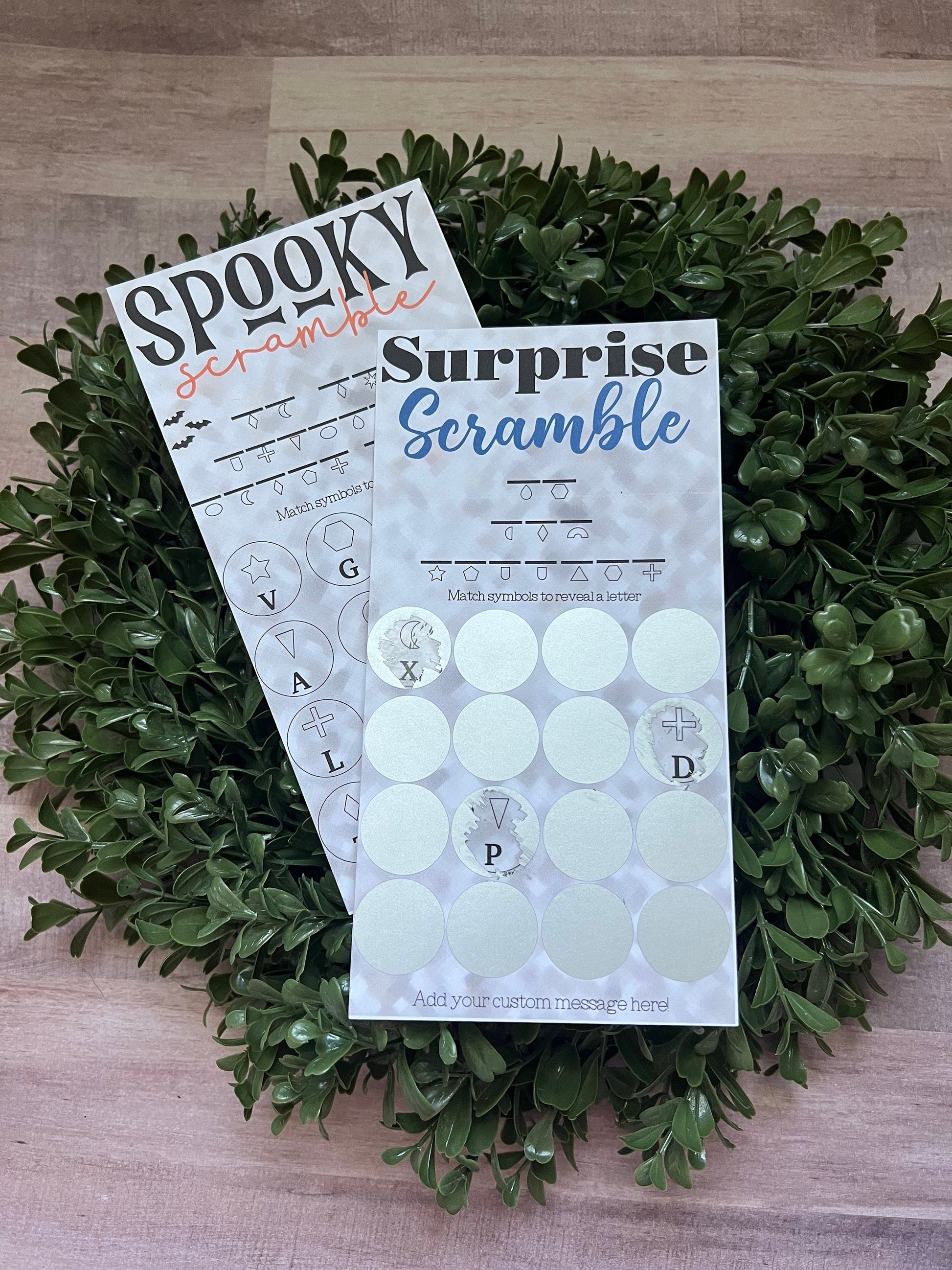 Surprise Scramble Scratch Ticket-- Scratch Card-Scratch Off Card-Secret Message-Baby Reveal Ideas-Secret Message Card-Surprise Trip Ticket