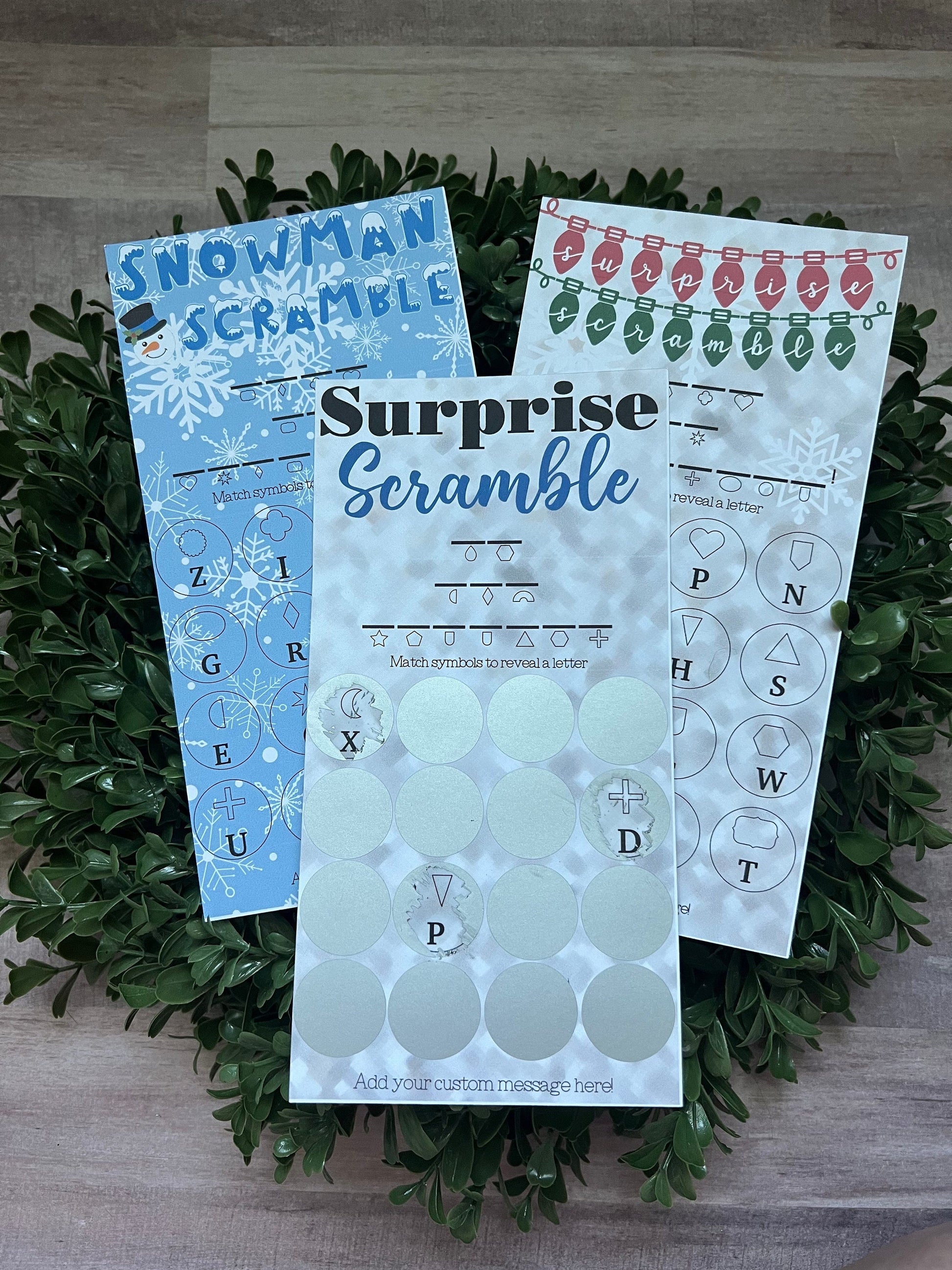 Surprise Scramble Scratch Ticket-- Scratch Card-Scratch Off Card-Secret Message-Baby Reveal Ideas-Secret Message Card-Surprise Trip Ticket