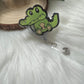 Alligator Badge Reel--Baby Monkey Badge Reel-baby Animal Badge Reel-Dog Mom Gifts-Veterinarian Gift-Gator Lover Gift-Glitter Badge Reel
