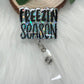 Freezin Season Badge Reel--Christmas Badge Reel-Nurse Badge Reel-Winter Badge Reel-Glitter Badge Reel-Festive Badge Reel-Stocking Stuffer