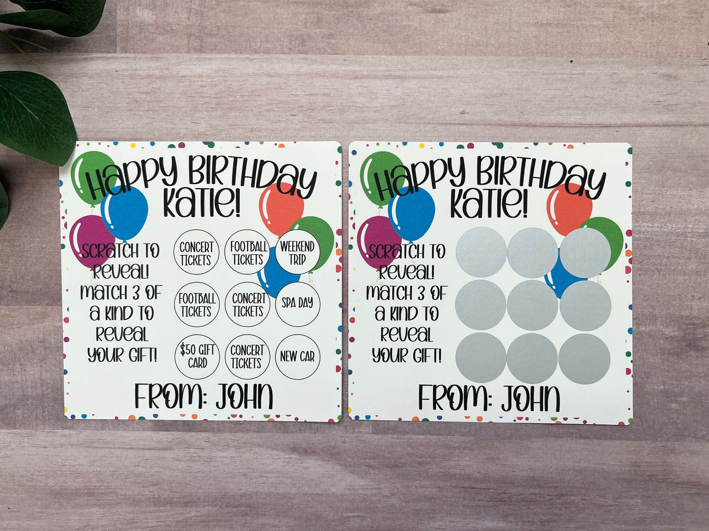 Birthday Scratch and Match Card-- Concert Ticket-Custom Concert-Concert Gift-Christmas Gift Reveal-Ticket Gift-Event Ticket Card