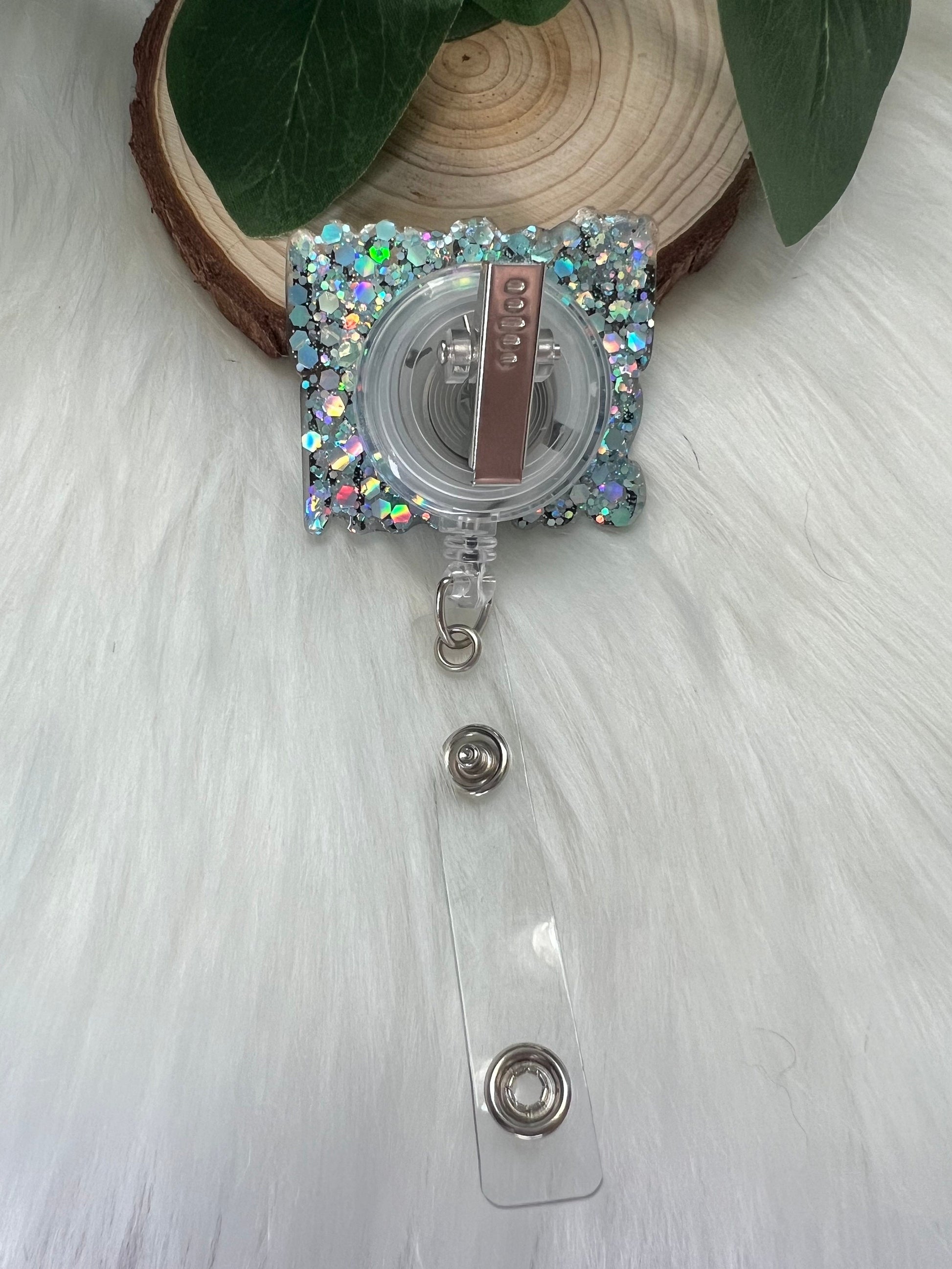 Freezin Season Badge Reel--Christmas Badge Reel-Nurse Badge Reel-Winter Badge Reel-Glitter Badge Reel-Festive Badge Reel-Stocking Stuffer