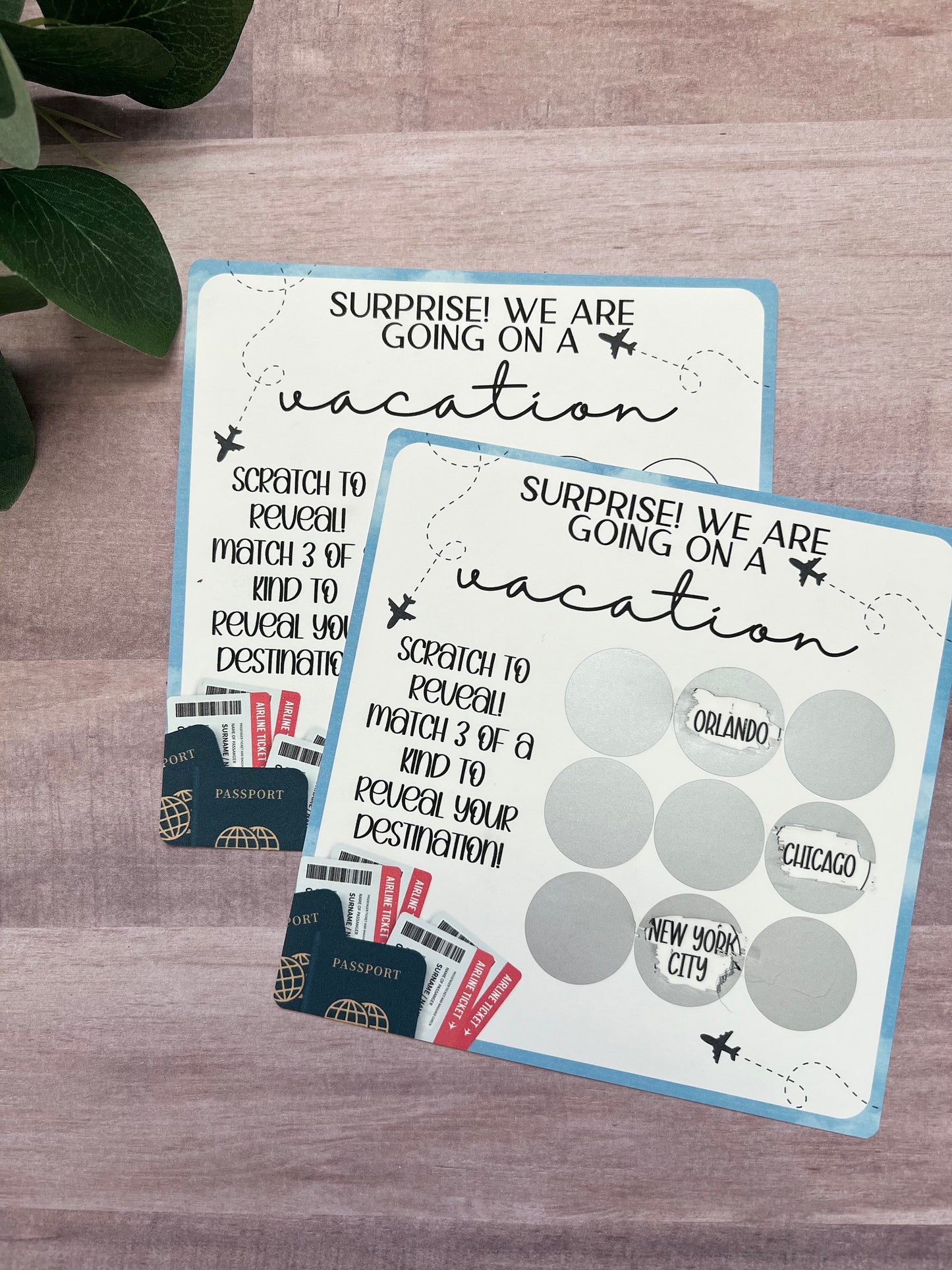 Travel Scratch and Match Vacation Reveal--Secret Message-Vacation Reveal-Surprise Trip Ticket-Family Trip 2023-Trip Reveal Puzzle