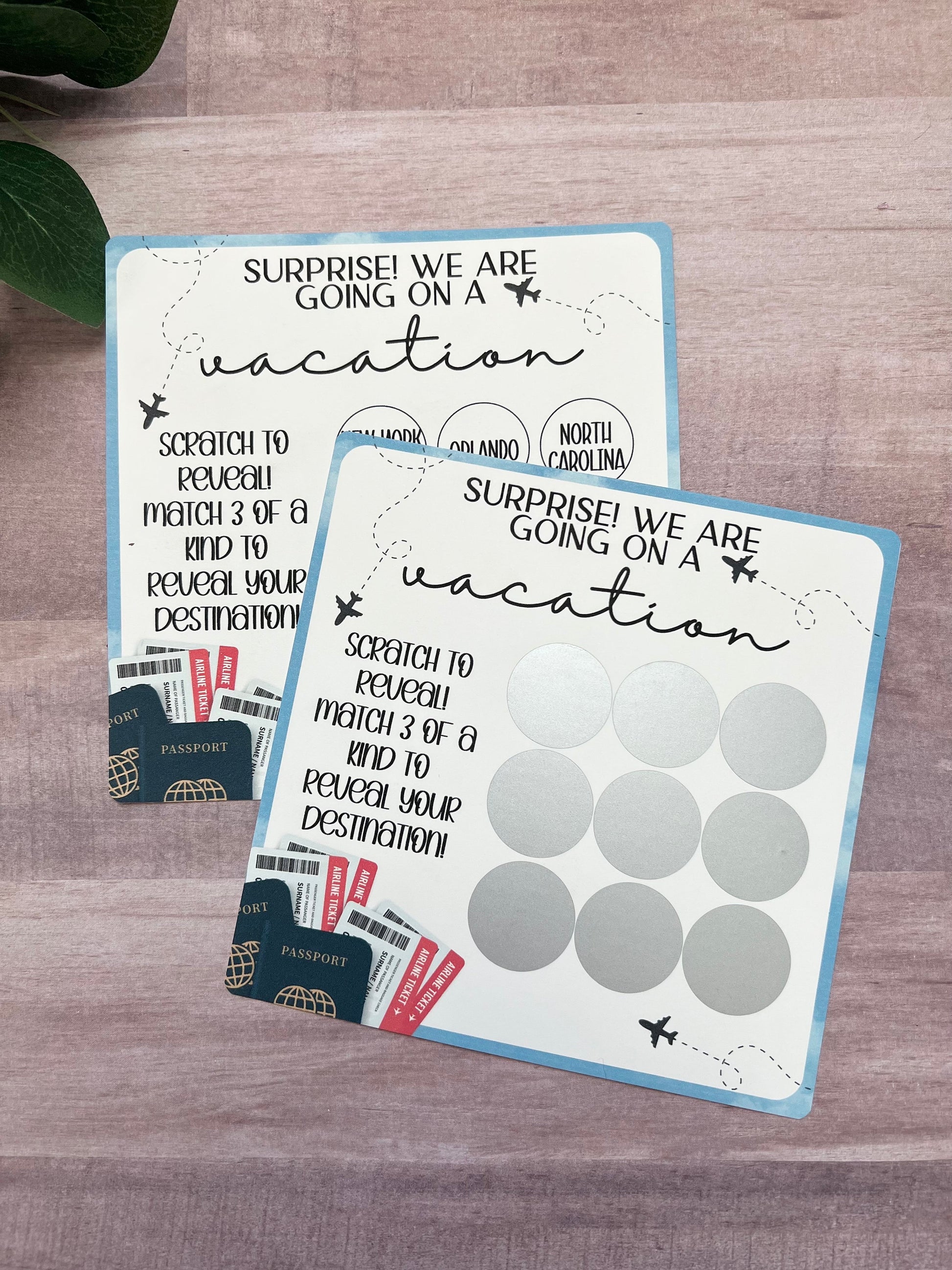 Travel Scratch and Match Vacation Reveal--Secret Message-Vacation Reveal-Surprise Trip Ticket-Family Trip 2023-Trip Reveal Puzzle