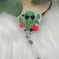 Valentines Cactus Badge Reel--Heart Badge Reel-Cupid Badge Reel-Love Day Coworker Gift-Valentine's Gift-Glitter Badge Reel-Nurse Badge Reel