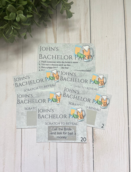 Bachelor Scratch Off Scavenger Hunt--Bachelor Weekend-Beach Bachelor-Bachelor Hunt-Bachelor Game-Bachelor Party Games-Bachelor Party Task