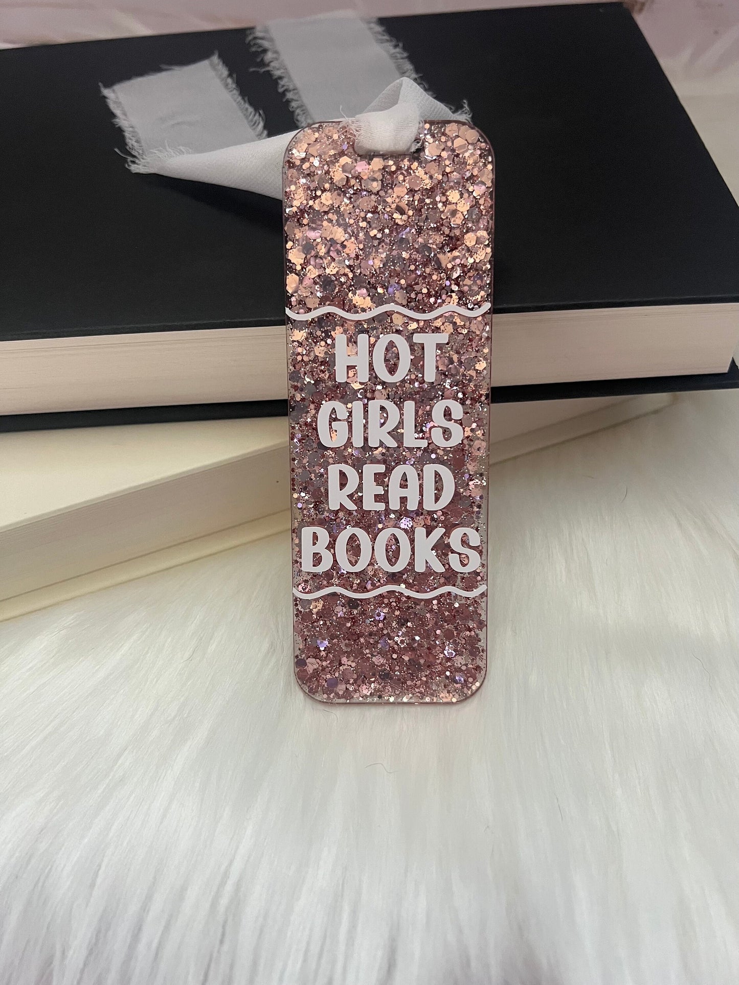 Hot Girls Read Books Bookmark--Book Lover Gift-Glitter Acrylic Bookmark-Gift for Readers-Cute Bookmark Gift-Funny Bookmark-SMUT reader gift