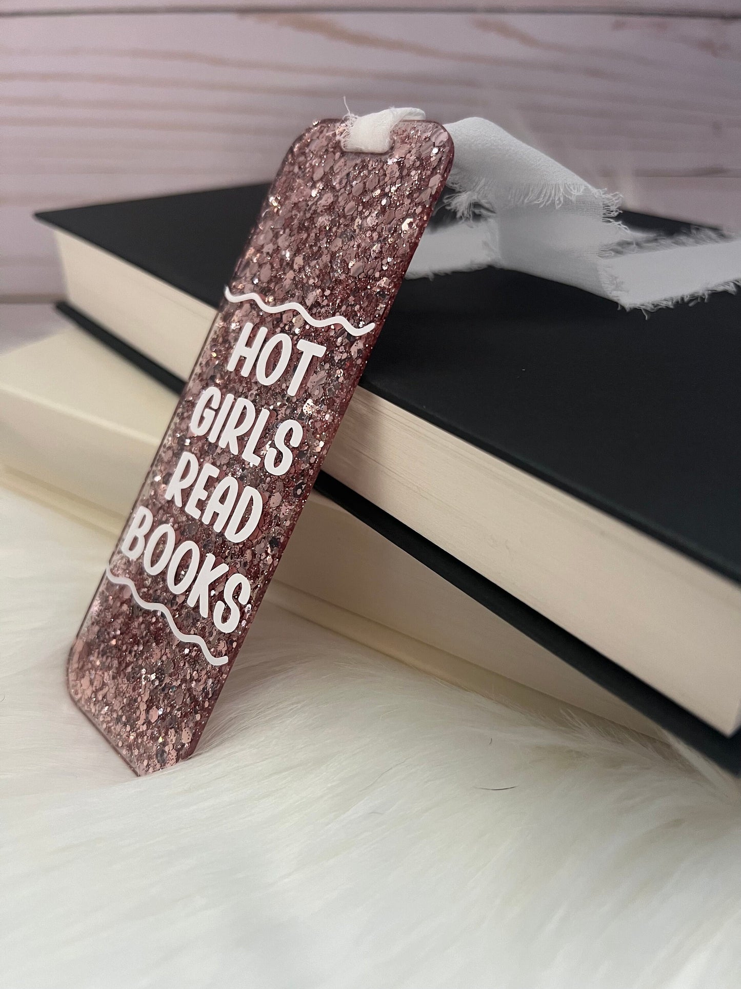 Hot Girls Read Books Bookmark--Book Lover Gift-Glitter Acrylic Bookmark-Gift for Readers-Cute Bookmark Gift-Funny Bookmark-SMUT reader gift