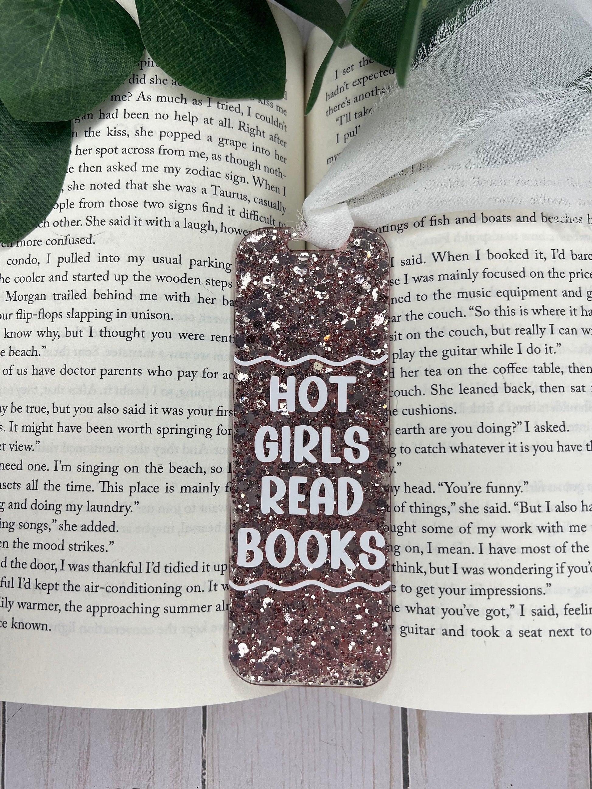 Hot Girls Read Books Bookmark--Book Lover Gift-Glitter Acrylic Bookmark-Gift for Readers-Cute Bookmark Gift-Funny Bookmark-SMUT reader gift