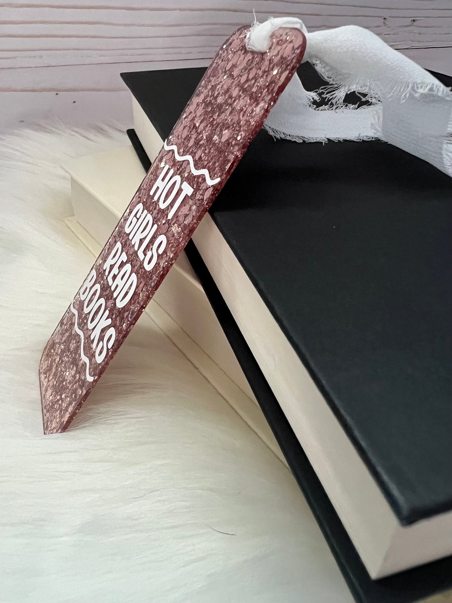 Hot Girls Read Books Bookmark--Book Lover Gift-Glitter Acrylic Bookmark-Gift for Readers-Cute Bookmark Gift-Funny Bookmark-SMUT reader gift